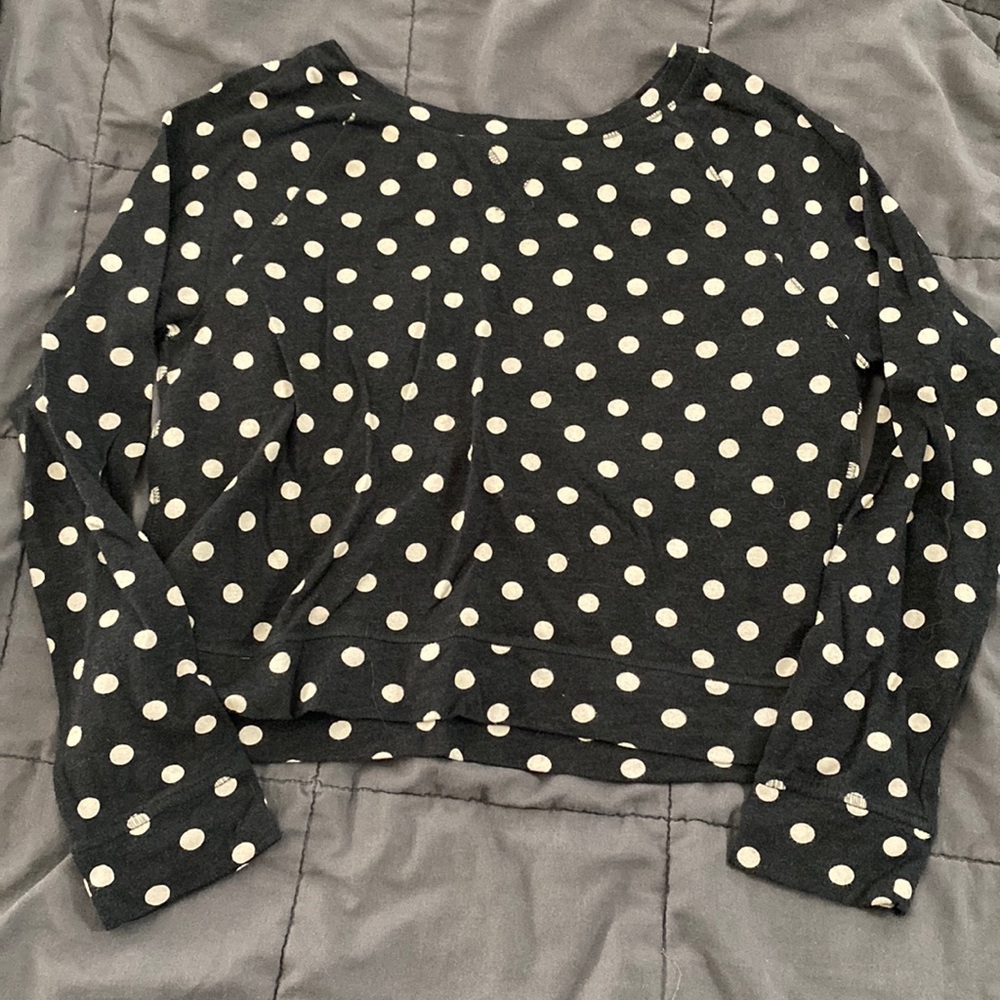 Long Sleeve Crop Shirt - Large